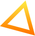 a triangle on a black background